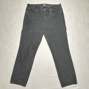 J Crew Womens Vintage Slim Straight Corduroy Pant Size 32*x28 Gray Classic Work